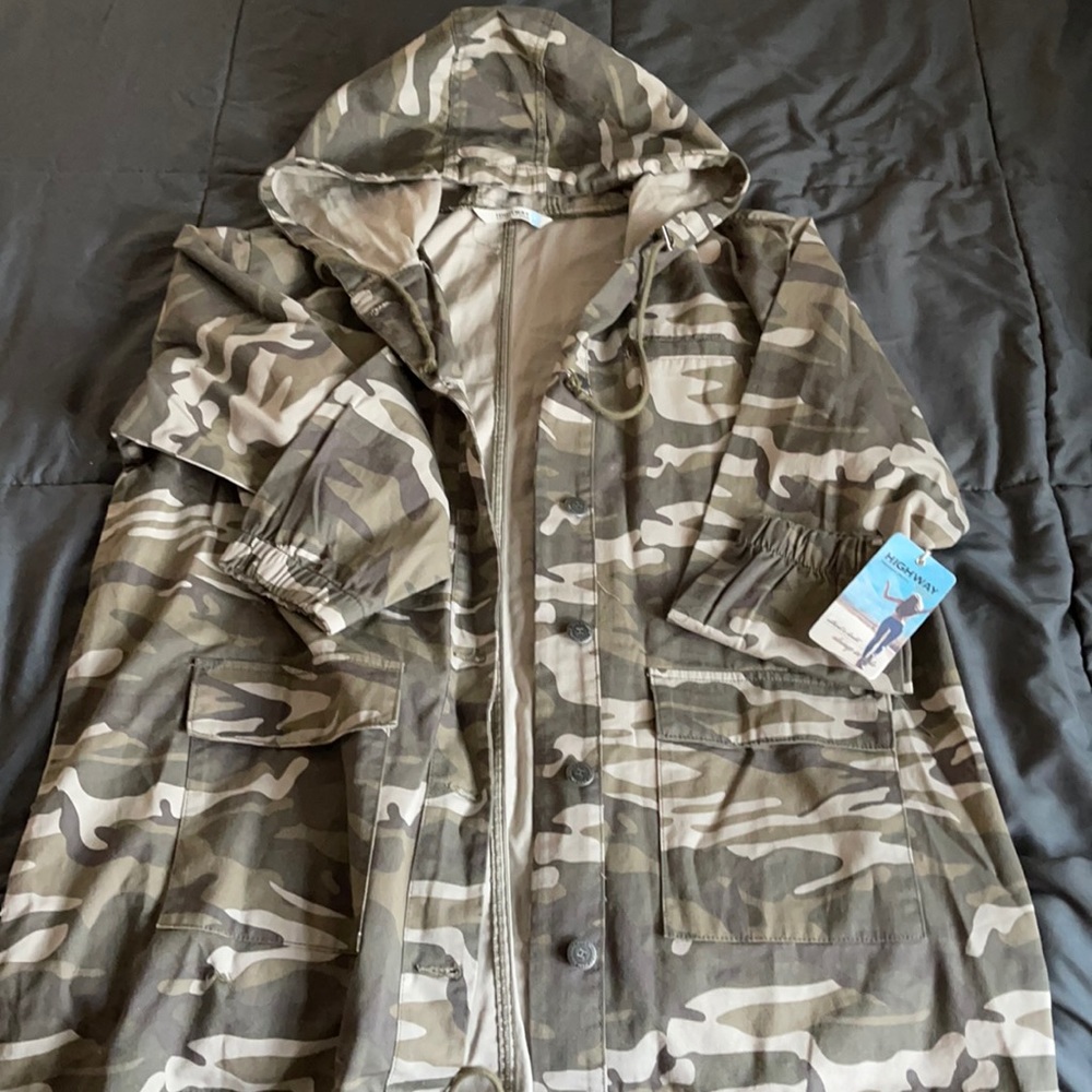 Brand new camo coat.